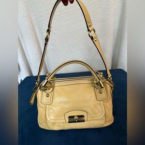 Butter yellow Coach bag